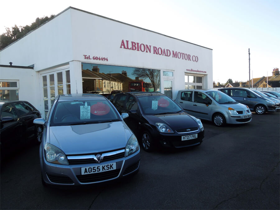 Albion Road Motor Co forecourt